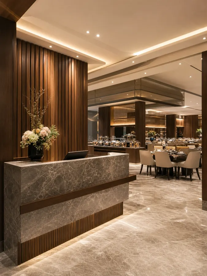 Buffet de plats chauds